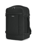 ECOHUB 20L Zaino Ryanair 40x20x25, Zaino Da Viaggio Aereo Bagaglio a Mano Con Scomparto Per Laptop 3D, Resistente all’Acqua Bagaglio a Mano 40x20x25 Ryanair, Riciclato Zaino Viaggio Donna Uomo, Nero