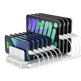 Unitek Stazione di ricarica per iPad, 96 W, 10 porte USB con ricarica rapida 3.0, supporto di ricarica compatibile con più dispositivi, ricarica simultanea 8 iPad