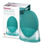 Beurer FC 52 Laguna Spazzola per il Viso Vibrante in Silicone, Pulizia Profonda dei Pori con Funzione Massaggio, Impermeabile, Adatta a Tutti i Tipi di Pelle