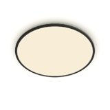 Philips Lighting Plafoniera con LED integrato SuperSlim, per esterni, IP54, 2700K, Nera
