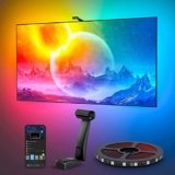 Govee T2 Envisual con Doppia Telecamera, 5m RGBIC WiFi Striscia LED per TV 75-85 Pollici, Adatta ai TV Ultrasottili, Controllo con Alexa e Google Assistant, per Film e Giochi