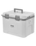 VEVOR Portable Cooler, 21 QT Hard Cooler with Ice Retention, Heavy-Duty Handles and Strap, Lightweight Rigid Material Insulated Portable Cooler, Suitable for Family Picnics and Short Trips