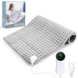 Cuscino riscaldante elettrico 43 X 84 cm con spegnimento automatico e 9 impostazioni di temperatura, cuscino riscaldante per schiena, collo, spalle, stomaco
