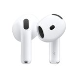 Apple AirPods 4 Auricolari wireless, Auricolari Bluetooth, Cancellazione attiva del rumore, Audio adattivo, Trasparenza, Audio spaziale personalizzato, Custodia di ricarica USB-C, Ricarica wireless