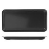 H&H, Vassoio Rettangolare in Melamina Nera 40×20 cm – Elegante e Resistente per Servire Antipasti, Finger Food, Sushi – Ideale per Casa, Bar, Gastronomie, Catering e Settore Ho.Re.Ca.