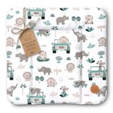 Fasciatoio neonato 75 x 72 cm – materassino portatile universale lavabile e impermeabile su cassettiera lavatrice e tavolo cuscino da viaggio tappetino materasso Oeko-Tex Africa