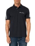 Armani Exchange Polo da Uomo Regular Fit Stretch Cotton Signature Logo, Blu Navy, XS