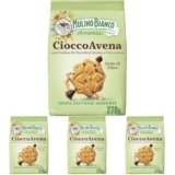Mulino Bianco Cioccoavena Biscotti Senza Zuccheri Aggiunti con Farina di Fiocchi d’Avena, Cioccolato e Maltitolo, Fonte di Fibre, Biscotti Senza Zucchero, Mulino Armonia, Confezione 270g