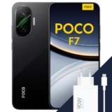 POCO F7 Smartphone, 12+256GB, Nero, Snapdragon® 8s Gen 4 Flagship, Batteria 6500mAh, Fotocamera Sony da 50MP con OIS, Display AMOLED 6.83″ 1.5K 120Hz (Adattatore incluso a seconda della confezione)