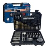 Bosch Professional Set Punte E Bit Per Legno, Pietra E Metallo, Accessori Per Utensili Di Foratura E Avvitamento, 103 Pezzi