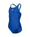 ARENA Dynamo Junior R Costume Intero Bambina, Costumi da Bagno Sportivi in Tessuto Maxfit Eco Resistente al Cloro e al Sale con Protezione UV UPF 50+