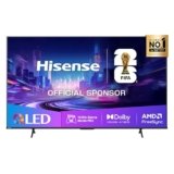 Hisense TV 75″ QLED 4K 144Hz 2025 75E7Q PRO, Smart TV VIDAA U8, Dolby Vision IQ, HDR 10+ Adaptive, 144hz Game Mode PRO, Dolby Atmos, Alexa Built-in, VIDAA Voice, Tuner DVB-T2/S2 HEVC 10, lativù 4K