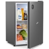 Upstreman 71L Frigorifero Senza Congelatore, 7 Livelli Temperatura 1-10°C, Illuminazione a LED, 40 dB Silenzioso, Compatto a Risparmio Energetico per Camera, Ufficio, Cucina, CR71-Grigio Scuro