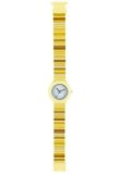 HIP HOP Orologio HWU0346 DONNA MILLERIGHE quadrante CON LOGO BIANCO movimento SOLO TEMPO – 3 LANCETTE QUARZO e CINTURINO SILICONE GIALLO