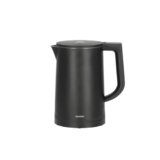 SEVERIN Bollitore Elettrico, 1,7 Litri, 2200W, Cool-Touch, Regolazione Temperatura, Mantenimento Caldo, Spegnimento Automatico, 24,0 x 14,5 x 23,5 cm, Nero/Inox – WK 3484