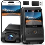 WOLFANG Dash Cam Auto 1440P, WiFi Dashcam per Auto con Scheda SD 32G, Telecamera Auto 170° Grandangolo, Visione Notturna,G-Sensor, WDR, Monitor di Parcheggio, Registrazione in Loop