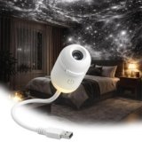 JIABAOZ 2-in-1 Galaxy Projector Night Light, Multifunctional Portable Starry Sky Night Light Projector, 360° Rotating USB Powered with HD Films for Car and Bedroom Decoration (3-image)