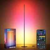 Govee Lampade da Terra LED RGBIC, Piantana Lampada da Terra Funziona con Alexa, Matter, APP, 16 Milioni di Colori Musica Sincronizzazione a Luce Calda per Soggiorno, Camera da Letto, Ufficio