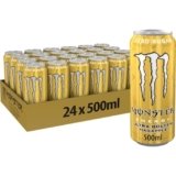 Monster Energy Ultra Gold Pineapple – 24 Lattine da 500 ml, Energy Drink Zero Zuccheri e Poche Calorie, Bevanda Energetica dal Gusto di Ananas Dorato Maturo