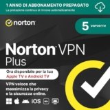 Norton VPN Plus 2026 │ 5 Dispositivi │ 1 Anno rinnovo automatico │ Codice d’attivazione via email