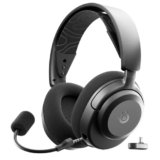 SteelSeries Arctis Nova 3P – Cuffie da gioco multipiattaforma wireless – Controllo via app – Batteria 40h – Driver magnetici al neodimio – 2,4GHz/BT – Mic staccabile – PS5, PS4, PC, Switch – Nero