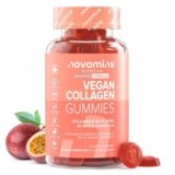 Gommose al Collagene Vegano – Miscela Avanzata di Superfood – Alternativa al Collagene Vegano per Donne e Uomini – con Vitamina C, BCAA, Acido Ialuronico – Novomins