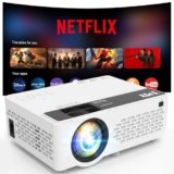 TMY Netflix-Officially-Licensed Mini Movie Projector with Wifi and Bluetooth, 1080P Full HD Portable Projector, Compatible with TV Stick/Smartphone/HDM/USB, indoor & outdoor use