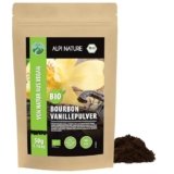Alpi Nature Vaniglia Bourbon BIO in Polvere 50g, Bacche di Vaniglia Bourbon del Madagascar Macinate di Grado A