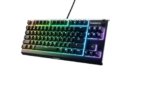 SteelSeries Apex 3 TKL, RGB tastiera da gaming , Fattore di forma compatto senza tastierino numerico studiato per gli eSport, Illuminazione RGB a 8 zone, Layout Americano QWERTY
