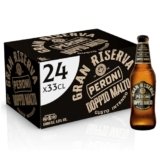 Peroni Gran Riserva Doppio Malto, Cassa con 24 Birre in Bottiglia da 33 cl, 7.92 L, Birra dal Gusto Intenso ed Equilibrato Leggermente Speziato, Gradazione Alcolica 6.6% Vol
