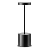 SLSMD Lampada da tavolo senza fili LED Ricaricabile Dimmerabile 5000mAh 3 Modalità di Luce USB-C Lampada da tavolo Uso Interno/Esterno (Nero)