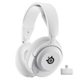 SteelSeries Arctis Nova 5P Bianco – Cuffie PS5 Wireless – Driver magnetici al neodimio – 100+ preset audio – Batteria 60 HR – 2,4GHz o BT – Microfono ClearCast Gen2.X – PlayStation 5, PC, Cellulare