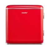 COMFEE’ RCD50RE2EURT(E) Frigorifero Piccolo 47Litri, Design Retrò, Mini Frigo Tavolo Monoporta, Termostato Regolabile, Silenzioso, Adatto a casa, ufficio e hotel, Rosso