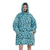 Krifey Wearable Blanket Hoodie, Oversized Sherpa Hooded as Birthday Gifts for Mom Women Girlfriend Men, Cozy Sweatshirt with Giant Pocket