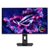 ASUS ROG Strix OLED XG27AQDNG, Monitor Gaming da 26,5″ QD-OLED (2560 x 1440), 0,03ms Response Time, 360 Hz, ELMB e Compatibile con G-SYNC, Neo Proximity Sensor, DisplayWidget Center, Nero