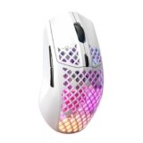 SteelSeries Aerox 3 Wireless – Mouse Gaming – RGB traforato – Design ultraleggero e resistente all’acqua – Sensore ottico TrueMove Air da 18K DPI – Snow