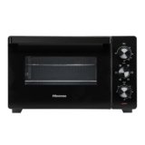 Hisense, HOM30M – Fornetto elettrico 30L, tre livelli di cottura, ventilato, girarrosto, comandi 3 manopole