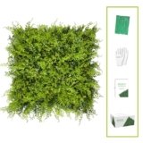 BCBLF Grass Wall, Greenery Wall, 10″x10″(12pcs), Privacy Hedge Fence Screen with UV Protection, Greenery Backdrop for Indoor Home Wedding Decor and Outdoor Patio Backyard