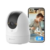 EZVIZ C6N G1 3K Telecamera Wi-Fi Interno, 5MP Videocamera Sorveglianza Interno Pan/Tilt/Zoom, Rilevamento di Persone, Visione Notturna a Colori con WDR, Chiamata Bidirezionale, WiFi 2.4Ghz
