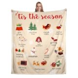 STVK Christmas Blanket for Kids- 2025 Stocking Stuffers for Teen Boys 16-18 Christmas Throw Blanket for Couch Winter Blanket for Women Girls Xmas Throw Blankets for Women Men 50 x 60inch