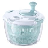 WEXIO Salad Spinner with Lid 5L, Upgrade Anti-Cracking & High-Temperature Resistant Material, Vegetable Spinners Dryer, Safe Ideal for Vegetarian, Non-Slip, Detachable for Cleaning, Can Shed Oil
