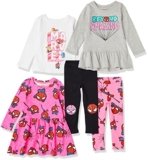 Amazon Essentials Disney | Marvel | Star Wars | Frozen | Princess Girls’ Mix-and-Match Outfit Sets, Pack of 5, Marvel Spider-man, Large