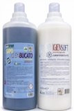 HOME PRO Kit Lavaggio Professionale Completo Igiensoft Ammorbidente Igien Bucato Detersivo Lavatrice Igienizzante Ipoallergenico Profumato Concentrato 1+1l