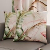 PETTI Artigiani Italiani – Coppia di Federe Cuscino 45×45 cm in Microfibra, Cuscini Arredo Camera da Letto, Divano, Salotto, Set 2 Fodere Copricuscino, Federa Floreale 191, 100% Made in Italy