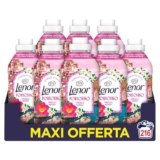 Lenor Ammorbidente Lavatrice Concentrato Essenze d’Italia,216 Lavaggi (27×8), Portofino, Note Di Fresia e Neroli, Profumo autentico di lunga durata