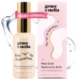 grace & stella Award Winning Hyaluronic Acid Serum (50ml/1.7 fl oz) Hydrating Hyaluronic Acid Serum for Face – Acido Hialuronico for Women – Remove Fine Lines, Wrinkles, Anti Aging – Vegan Skincare