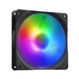 Ventola per radiatore Cooler Master Mobius 140P ARGB – Design con lama ad anello (PWM), sistema cuscinetti dinamici ad anello (max. 76,5 CFM, 2,3 mmH2O, 30 dBA), telaio Air-Focus smussato RGB Gen 2