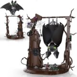 Vziimo Ideas Bat Animal Building Set, MOC Creative Bat Bird Model Kit Standing and Handstand, Collectible Home Office Decor Toy Gift for Teens Adults 14+ (839PCS)