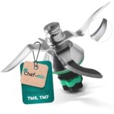 Chef-Mix Gruppo Coltelli TM6 di Ricambio per Vorwerk Bimby Robot da Cucina Gruppo Coltelli Bimby TM6 Acciaio Inox SUS420 Lama Bimby TM6 – Gruppo Lame Bimby TM6 – Lame per Bimby TM6 / Ricambi Bimby TM6