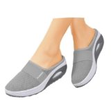 Lggwunsi Ciabatte Ortopediche Donna – Traspirante Ciabatte Donna Estive Comodi Elasticità Scarpe In Rete Ortopediche Donna Estive Leggeri Camminata Sneakers Con Cuscino D’Aria,Chiaro,37